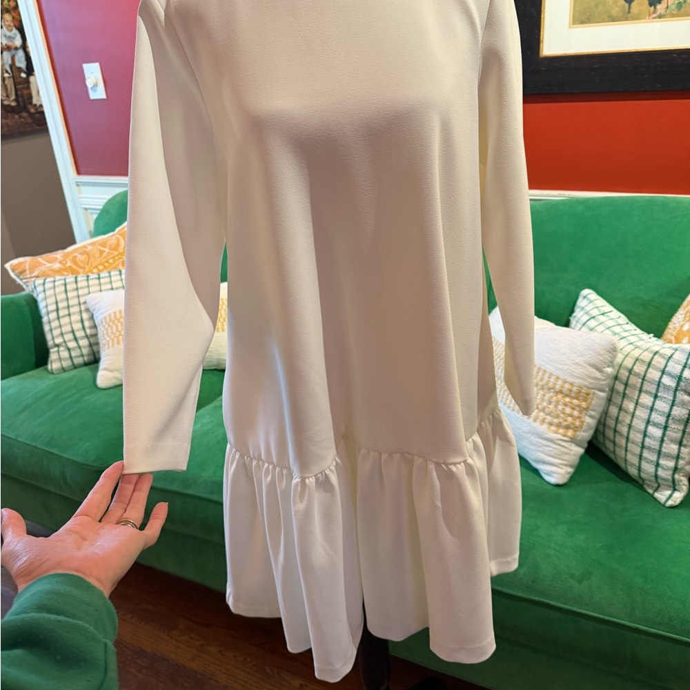 Tuckernuck Cream Long Sleeve Dress